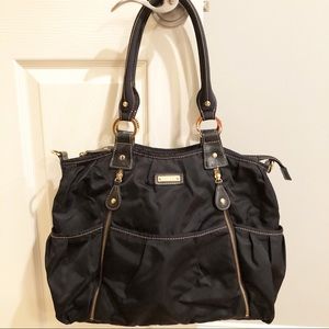 Storksak Baby/Diaper Bag Black With Changing Pad